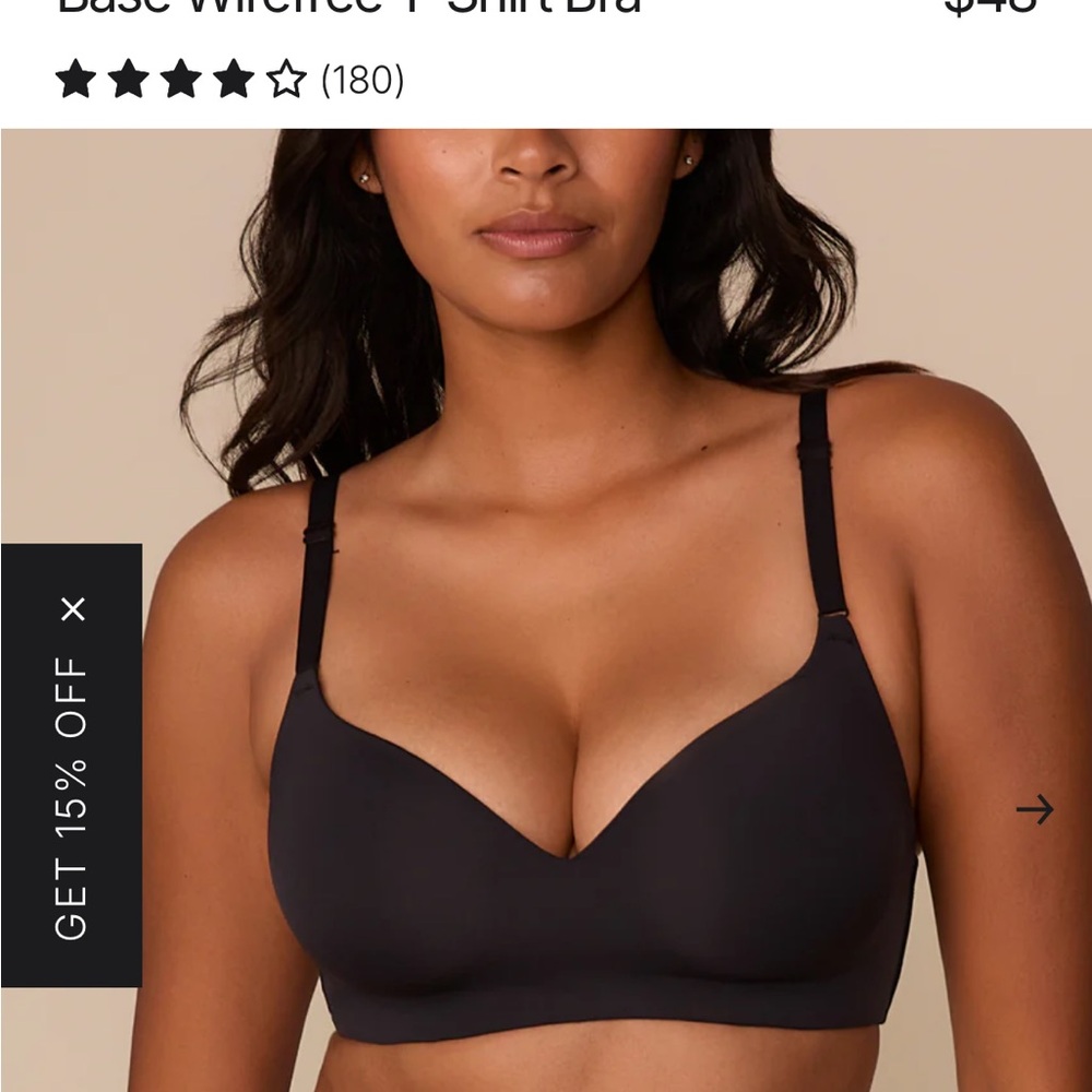 Harper Wilde Base Wireless T-shirt Bra‎ 42DDD New NWT $48